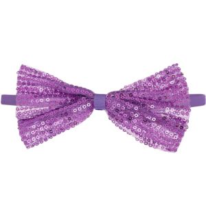 518 New baby headband kits canada 586 Child Purple Sequin Bow Elastic Headband 7 1/2in   Party City 