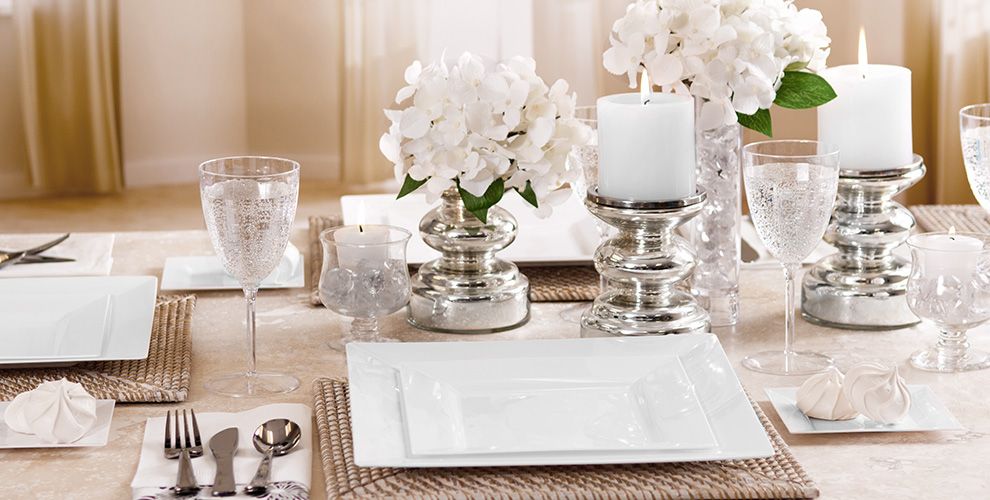 White Premium Tableware Party City