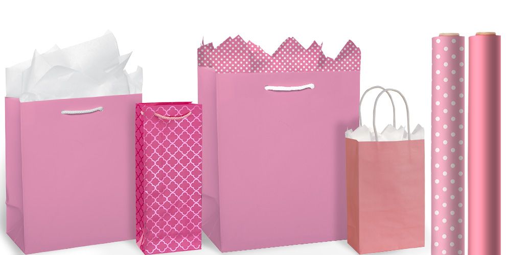 Pink Bags & Gift Wrap Party City