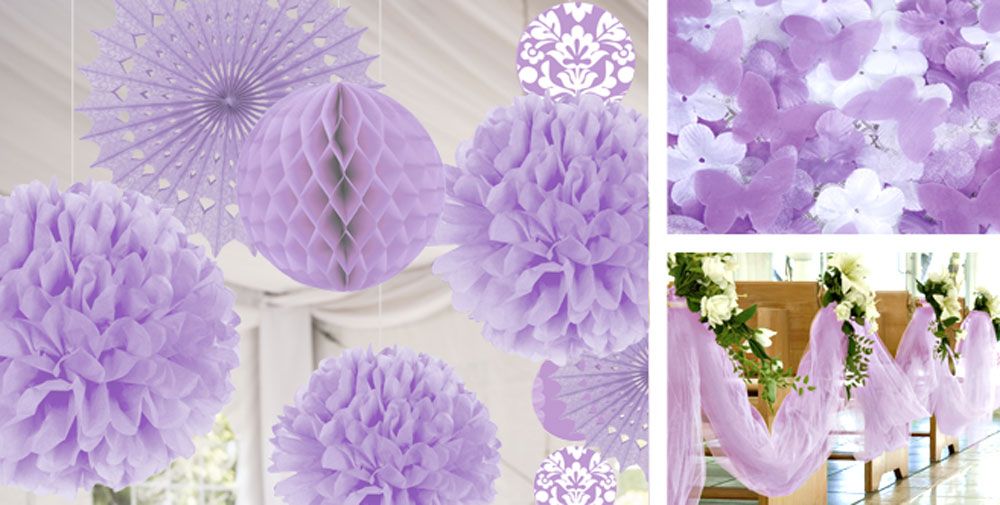 Lilac Wedding Decorations Party City