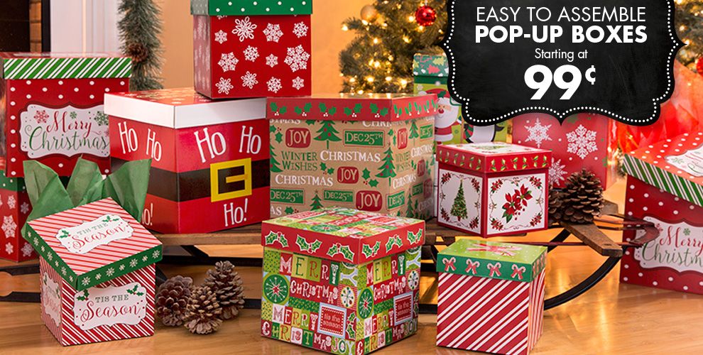 Christmas Gift Boxes Nesting Christmas Boxes Party City