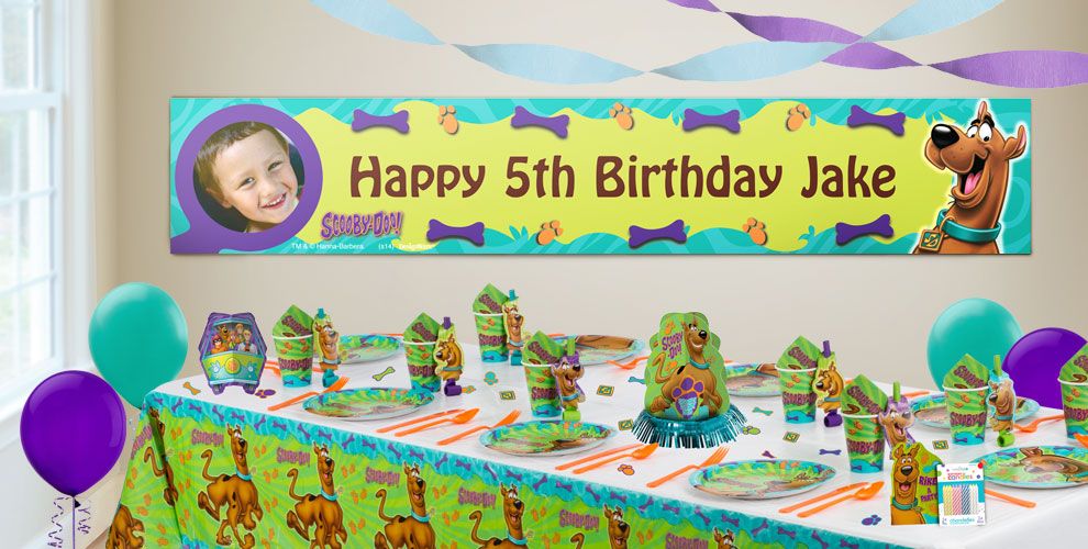 Custom Scooby Doo Birthday Banners