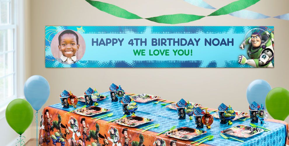 Custom Toy Story Birthday Banners Party City