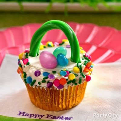 Easter Basket Cupcake Idea Party City