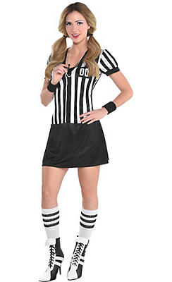 costume referee adult costumes halloween sports cheerleader outfits nicely played cheerleading womens partycity