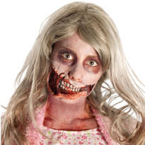 Prosthetic Makeup on Walking Dead Girl Mouth Prosthetic Makeup Kit   Party City Canada