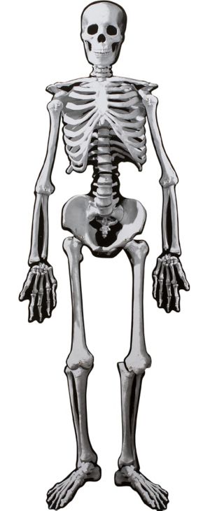 Jointed Halloween Skeleton Cutout - Party City