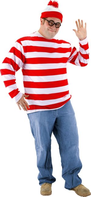 Adult Plus Size Where's Waldo Costume - Party City