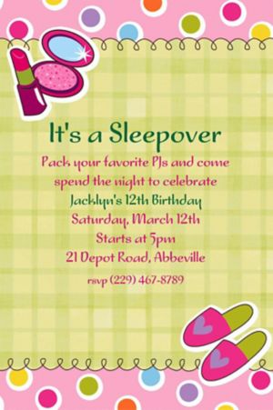 Handmade Invitations For Sleepover 5