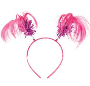 Pink Ponytail Head Bopper 5in x 8in - Party City