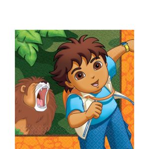 Go Diego Go Lunch Napkins 16ct - Party City