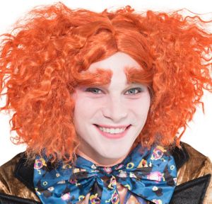Mad Hatter Wig and Eyebrows Set - Party City
