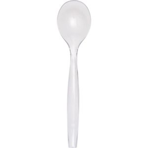 CLEAR Plastic Serving Spoon 9 1/2in - Party City