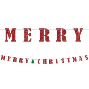 Glitter Classic Christmas Letter Banner 12ft - Party City