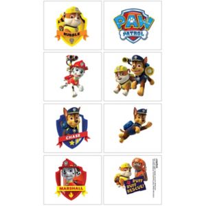 PAW Patrol Tattoos 16ct - Party City