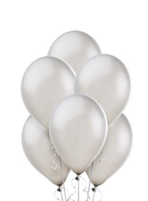 Silver Pearl Balloons 20ct - Party City