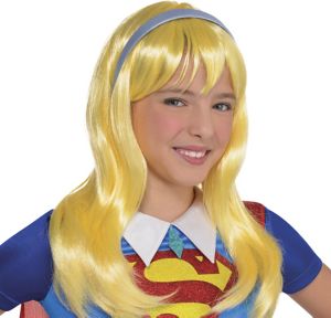 Child Sassy Supergirl Wig - DC Super Hero Girls - Party City