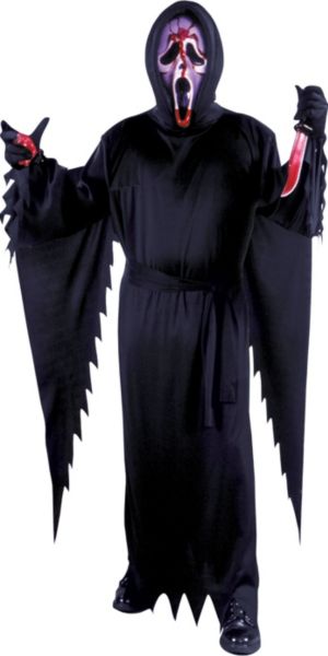 Adult Bleeding Ghost Face Costume - Scream - Party City