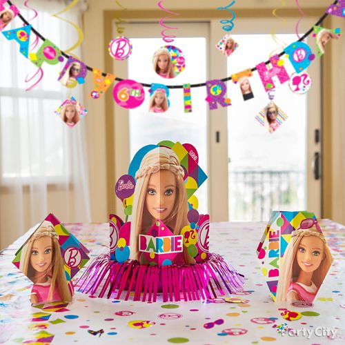 Barbie Diy Centerpiece Idea Party City