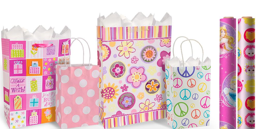 Girls Birthday Gift Bags & Gift Wrap - Party City