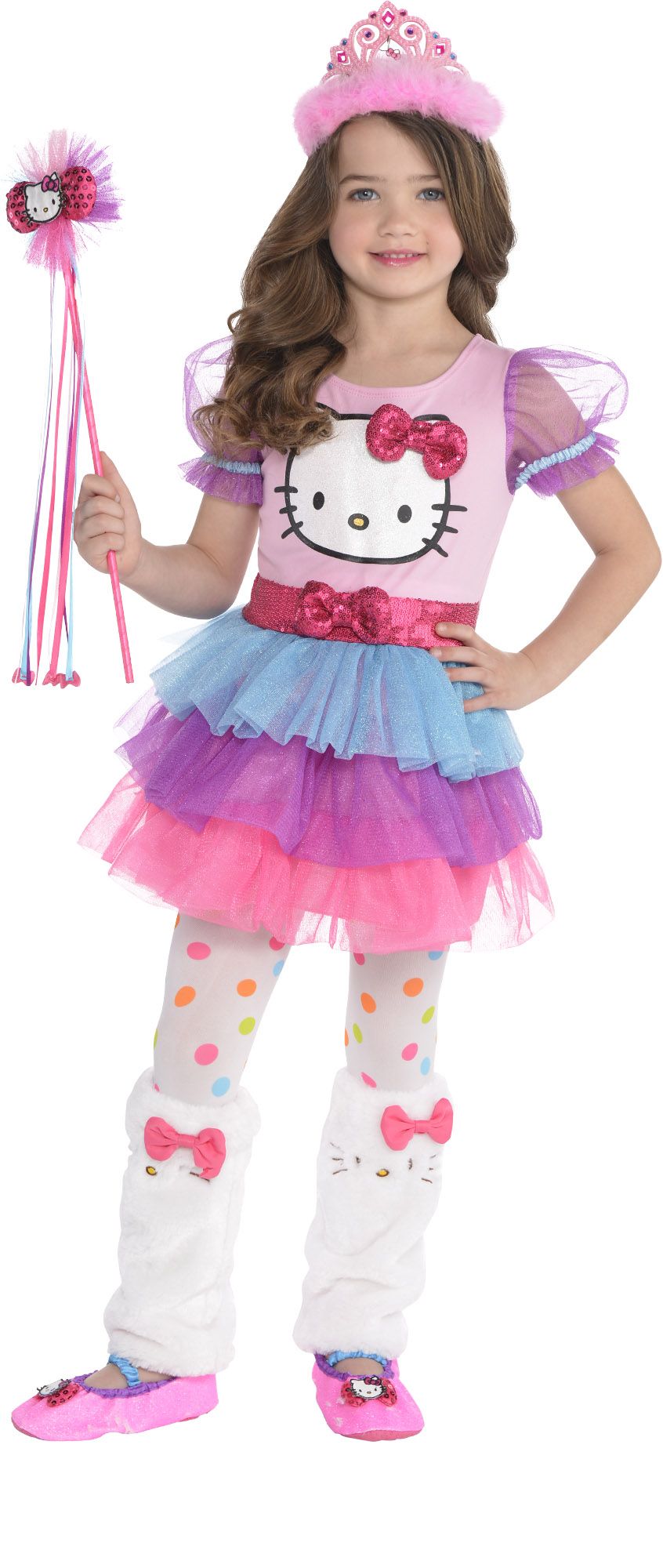 Create Your Own Girls' Rainbow Hello Kitty Costume Accessories Party City