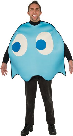 Adult Inky Blue Ghost Costume - Pac-Man - Party City