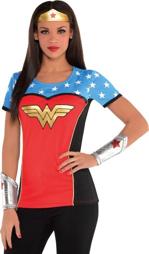 Adult Wonder Woman T-Shirt - Shirts - Womens Costume Accessories ...