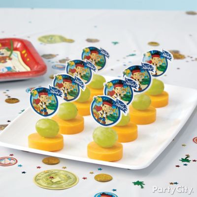 Jake and the Neverland Pirates Fruit & Cheese Kabobs How To - Party City