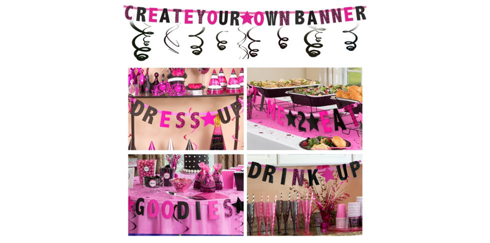 Pink Sparkling Celebration 70th Birthday Party Supplies Pink Sparkling Celebration 70th Birthday Party Supplies