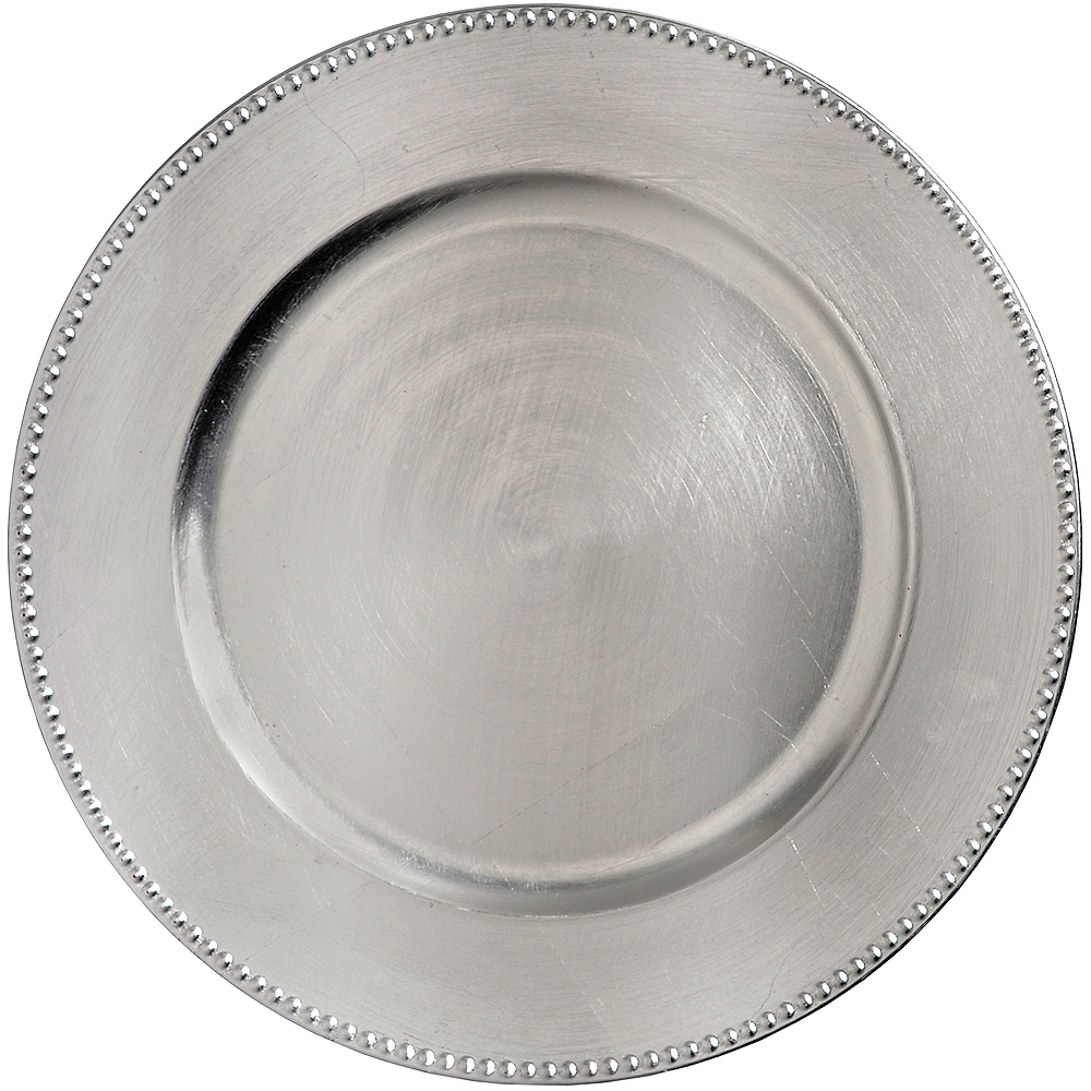 silver charger plates asda