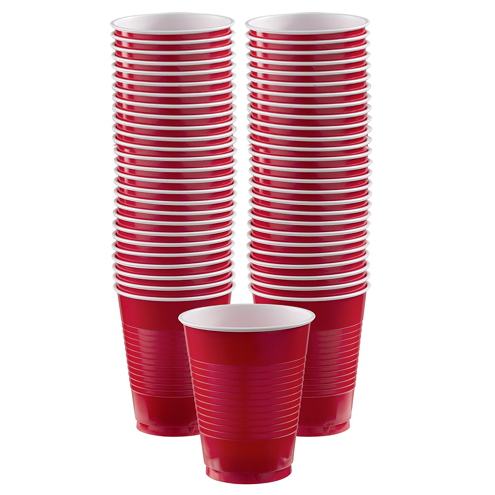 Big Party Pack Red Plastic Cups 50ct 16oz | Party City