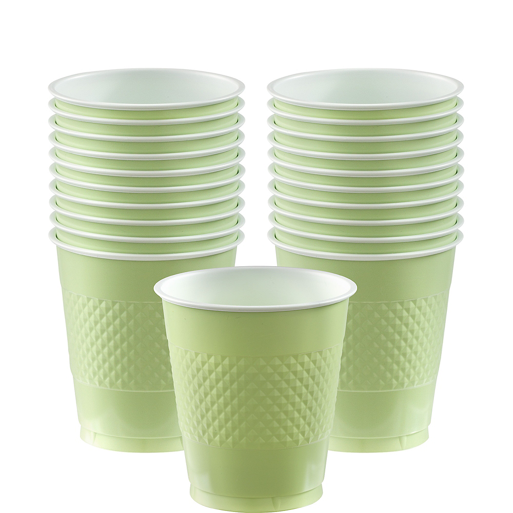 Leaf Green Plastic Cups 20ct 12oz Party City