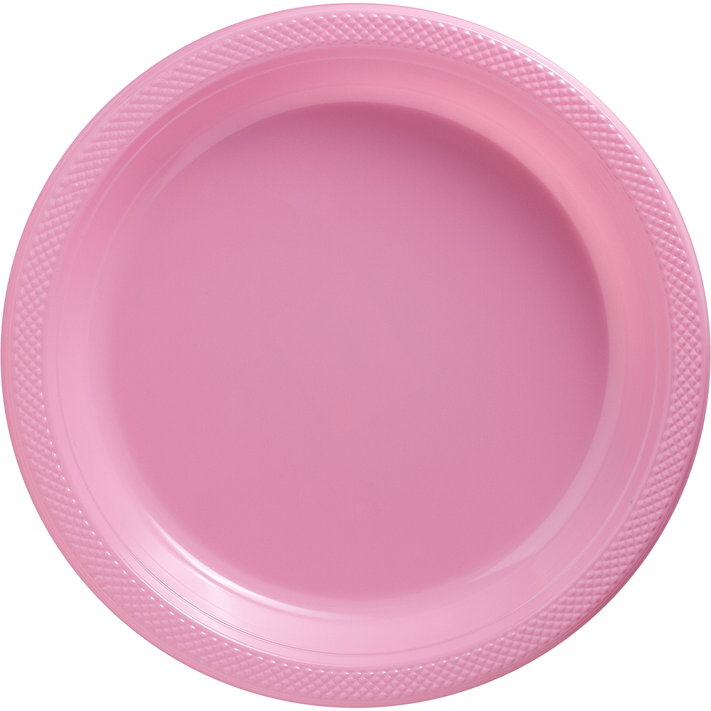 Big Party Pack Pink Plastic Dinner Plates 50ct Party City