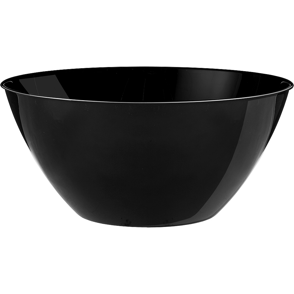 Large Black Plastic Bowl 5qt Party City