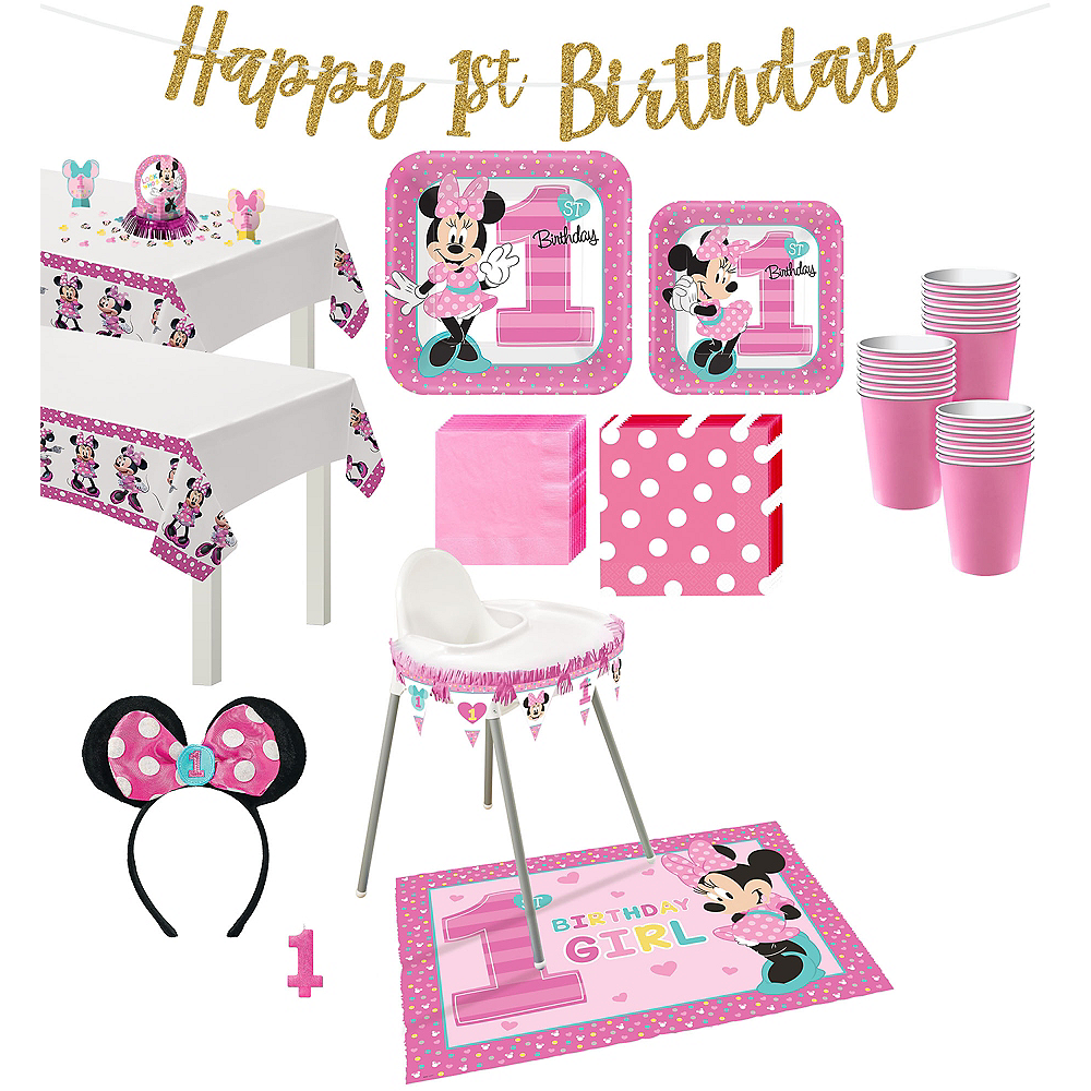 Minnie Mouse 1st Birthday Favor Bags 8ct