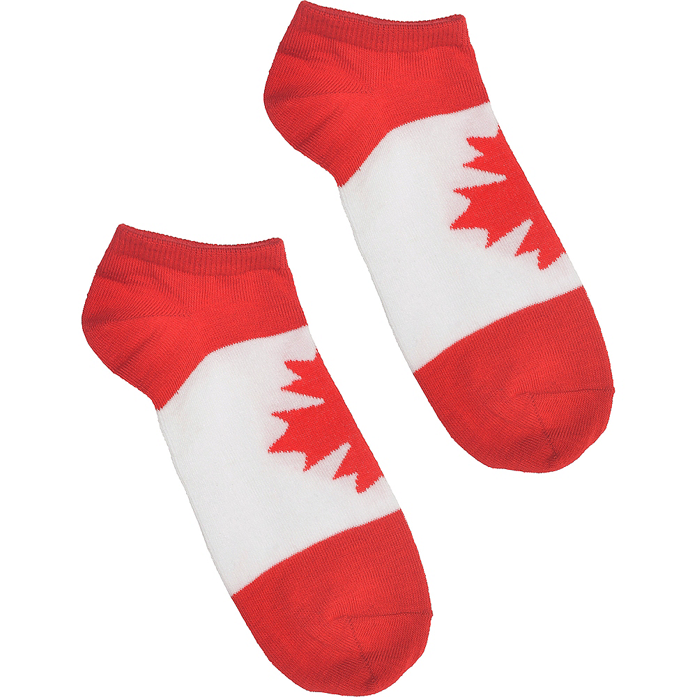 Adult Canadian Flag Canada Maple Leaf Pattern Athletic Ankle Socks