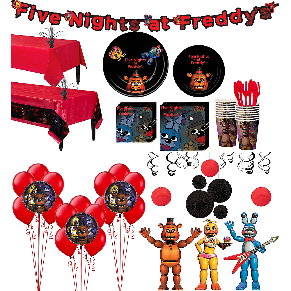 Five Nights At Freddy S Tableware Ultimate Kit For 16 Guests Party City