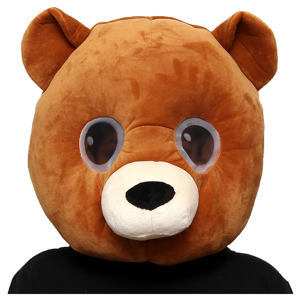Bear Costume Kids Bear Mask Animal Face Mask Teddy Felt Mask Dress Up Kids Face Mask Pretend Play Party Favors Halloween Costume