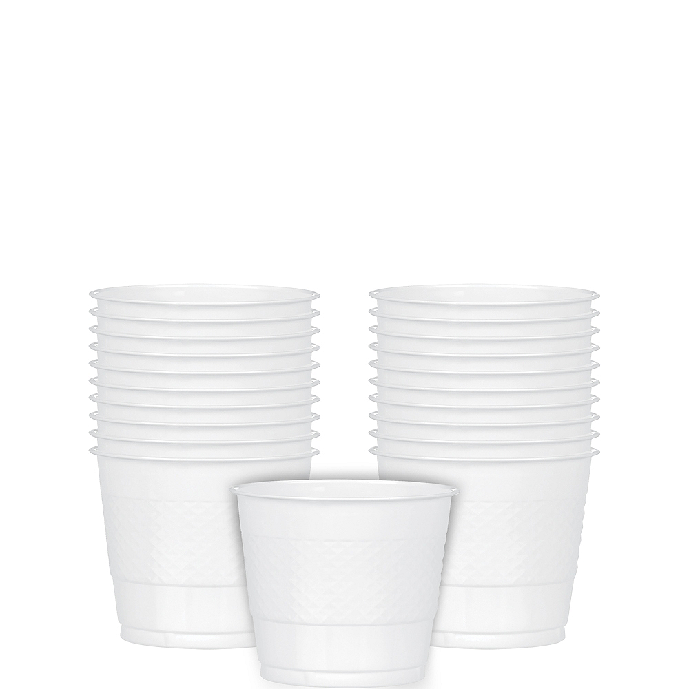 White Plastic Cups 20ct Party City