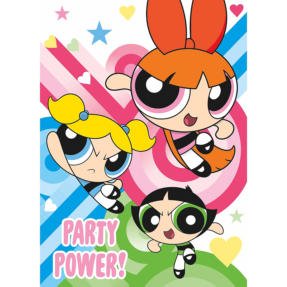 Powerpuff Girls Birthday Banner Personalized Party Backdrop Decoration