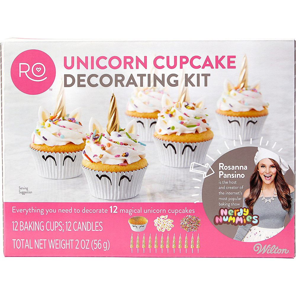 Wilton Rosanna Pansino Unicorn Cupcake Decorating Kit Party City