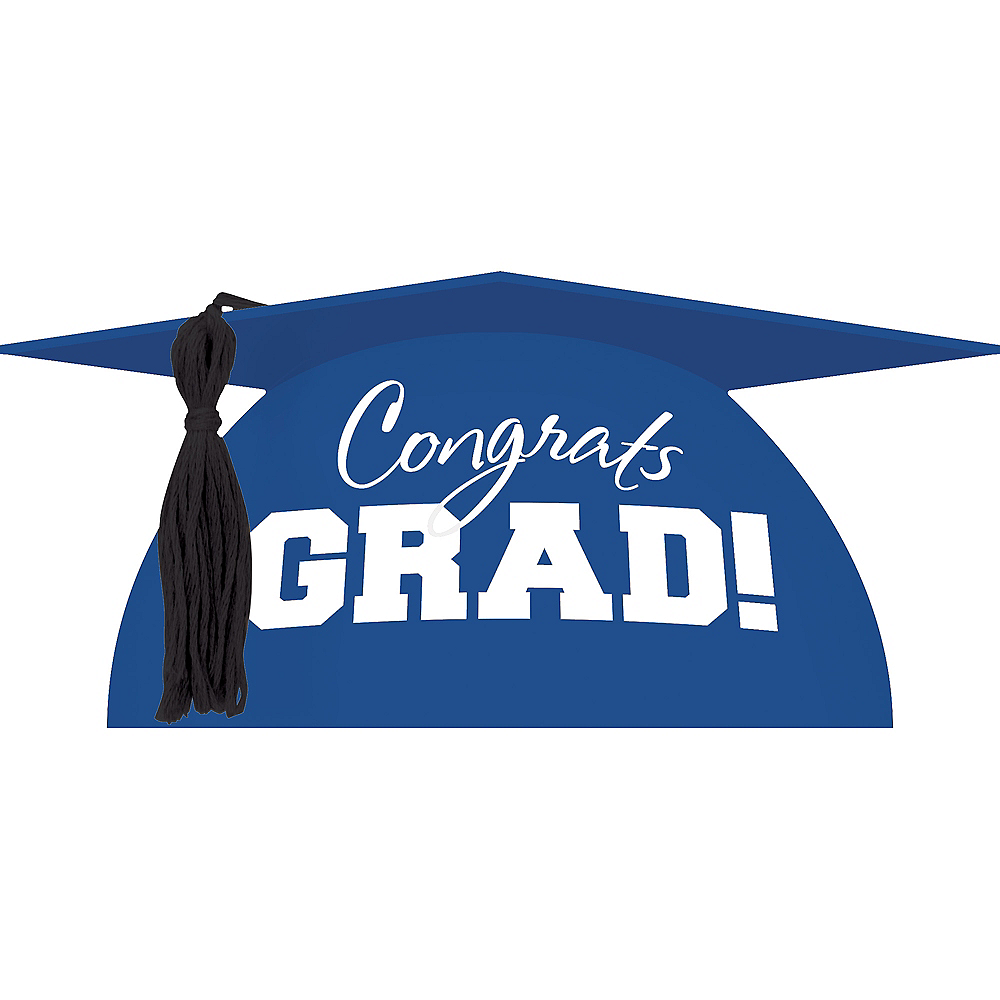 Blue Graduation Cap Cake Topper 5in X 3in Party City