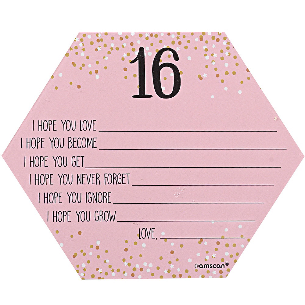 Verwonderlijk Elegant Sweet 16 Birthday Wishes Cards 24ct | Party City CA-25