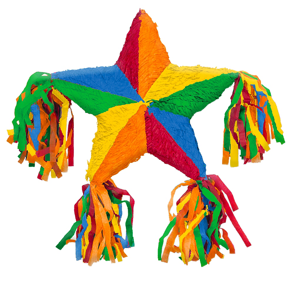 Rainbow Star Pinata 24 1/2in x 3 1/2in | Party City
