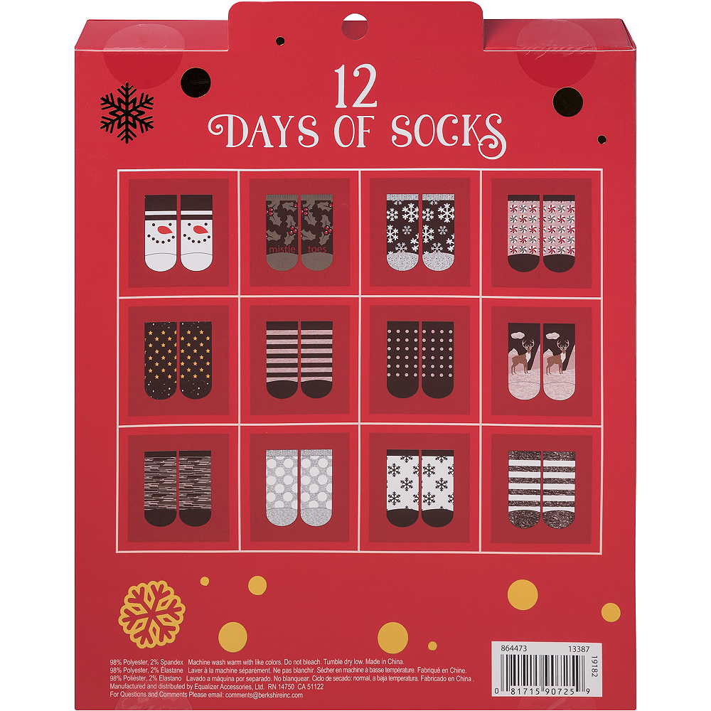 12 Days of Socks Advent Calendar Party City Canada
