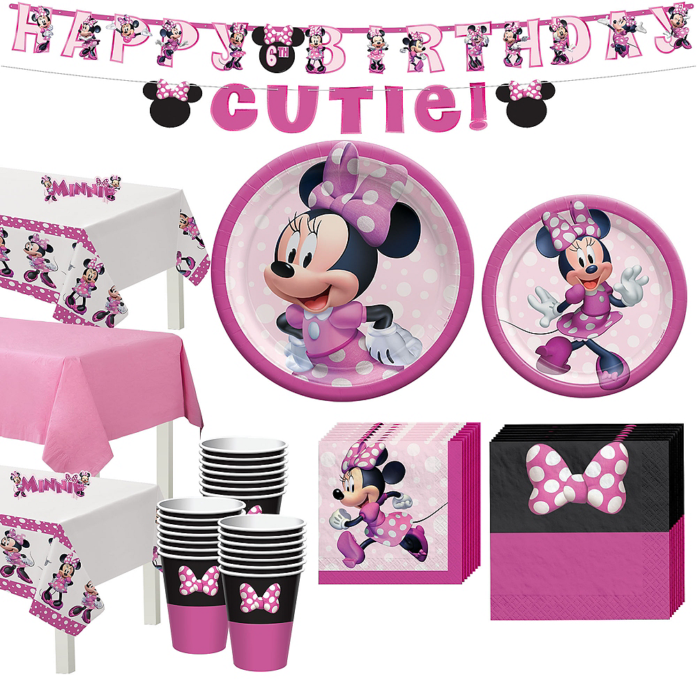 Minnie Mouse Forever Tableware Kit for 24 Guests Image #1