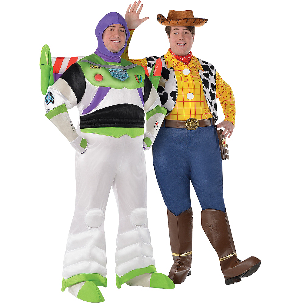 Adult Buzz Lightyear & Woody Couples Costumes Plus Size - Toy Story Ima...