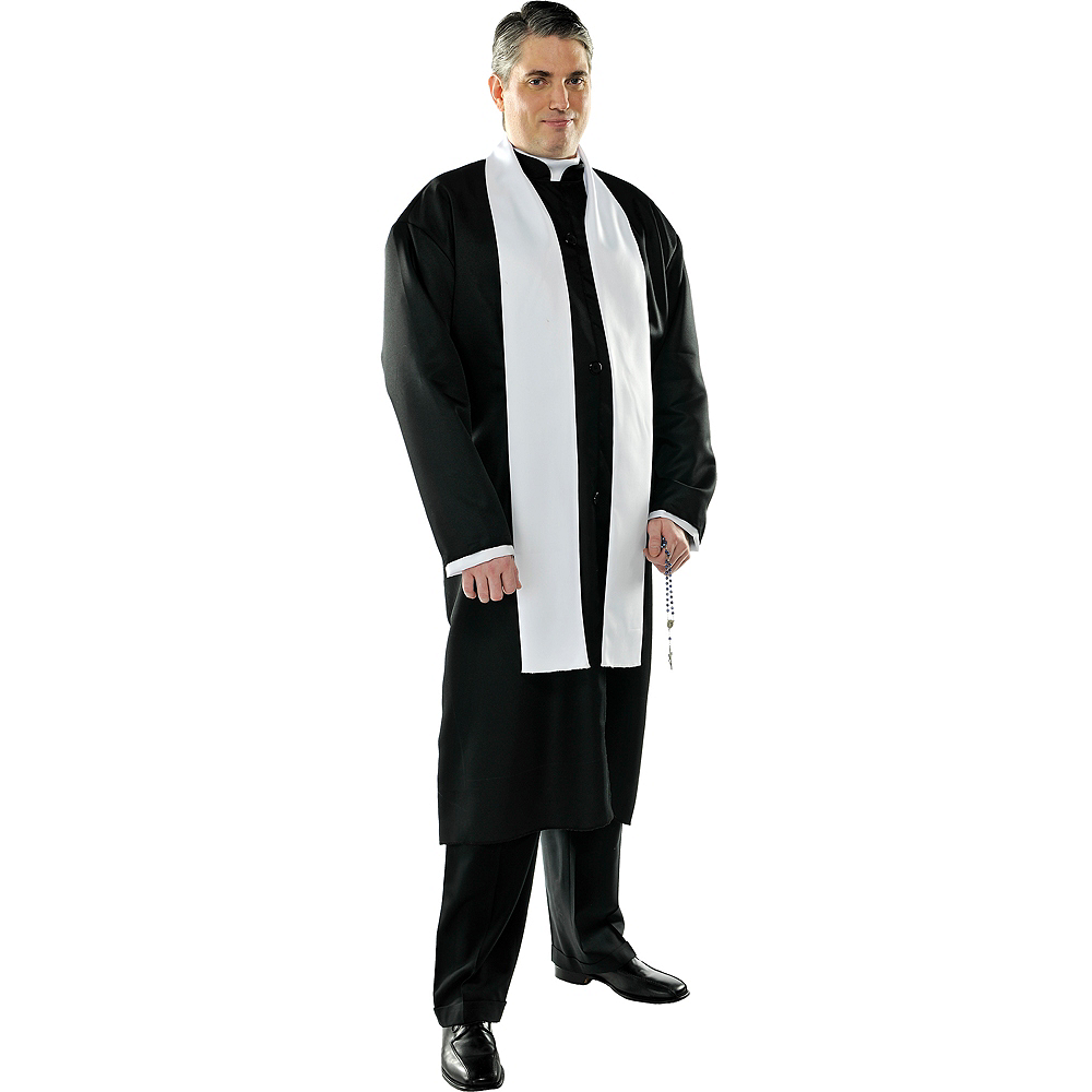 Nav Item for Adult Father Priest Costume Plus Size Image #1. 