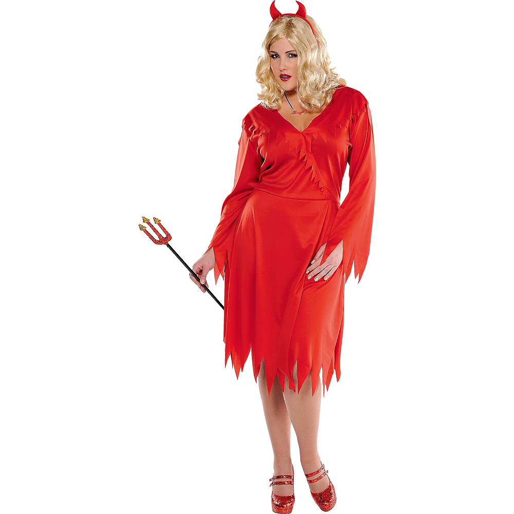 Adult Red Devil Costume Plus Size.