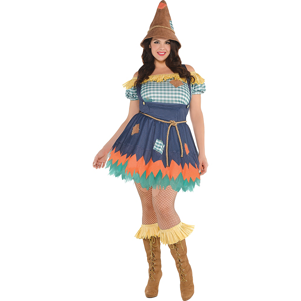 Adult Scarecrow Costume Plus Size - The Wizard of Oz Image #1. 